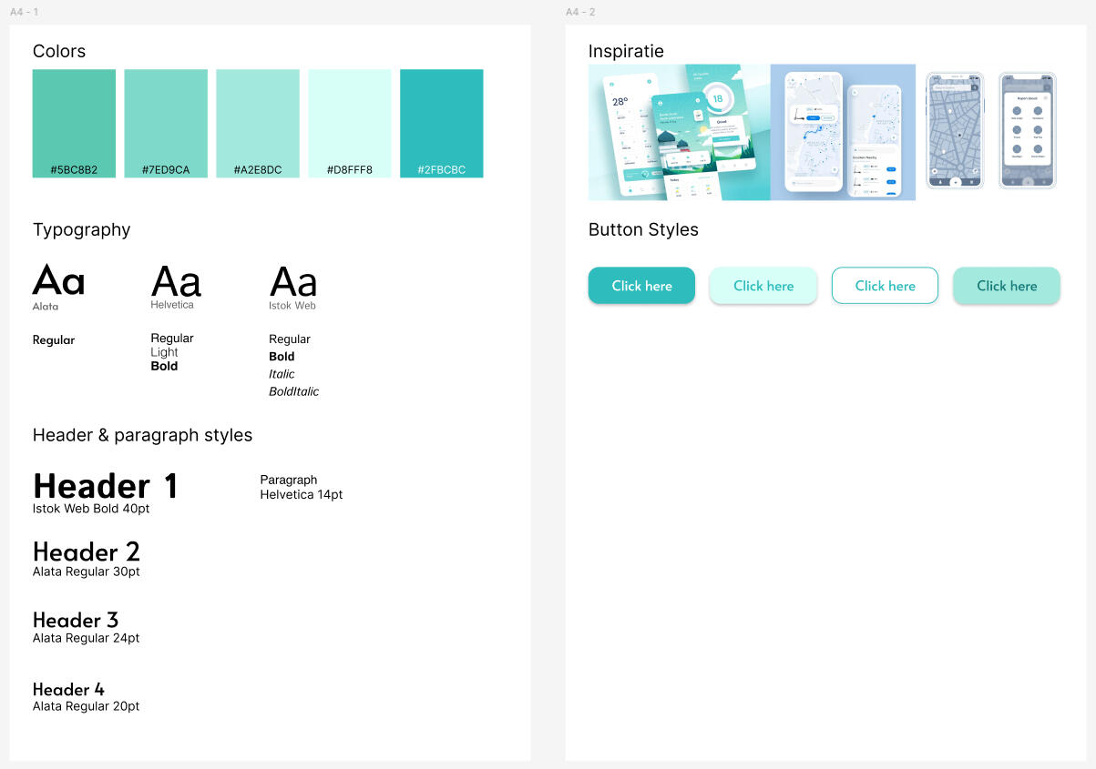 Styleguide - First ideas